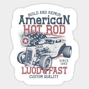 American hot rod Sticker